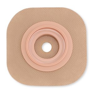 Ostomy Barrier New Image    CeraPlus    Precut, Extended Wear Adhesive Tape Borders 44 mm Flange Green Code System 1 Inch Opening