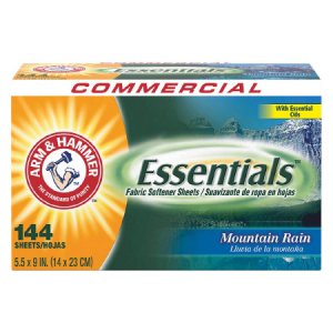 Fabric Softener Arm & Hammer   Essentials   144 Count Box Sheet Mountain Fresh Scent