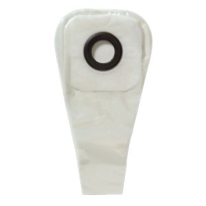 Ostomy Pouch Karaya 5 One-Piece System 12 Inch Length 1-1/2 Inch Stoma Drainable Convex, Pre-Cut