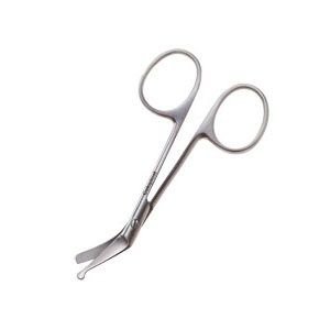 Ostomy Scissors Coloplast   Finger Ring Handle Curved Blunt Tip / Blunt Tip