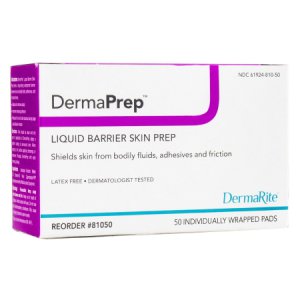 Skin Barrier Wipe DermaPrep    60% Strength Isopropyl Alcohol Individual Packet NonSterile