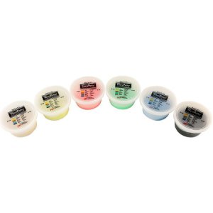 Therapy Putty Set CanDo   TheraPutty   2X-Soft / X-Soft / Soft / Medium / Firm / X-Firm 6 X 2 oz.