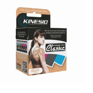 Kinesiology Tape Kinesio   Tex Classic Water Resistant Cotton 2 Inch X 4-2/5 Yard Beige NonSterile