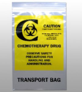 Chemo Drug Transport Bag Elkay   Plastics Clear Bag LDPE 9 X 12 Inch