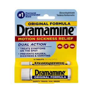 Nausea Relief Dramamine   50 mg Strength Tablet 12 per Bottle