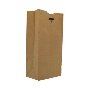 Grocery Bag Duro   Brown Kraft Recycled Paper #5