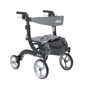 4 Wheel Rollator drive    Nitro Hemi Black Adjustable Height / Folding Aluminum Frame