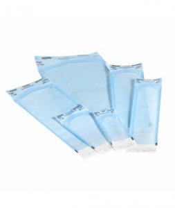 Sterilization Pouch Duo-Check   Ethylene Oxide (EO) Gas / Steam 2-3/4 X 9 Inch Self Seal Paper