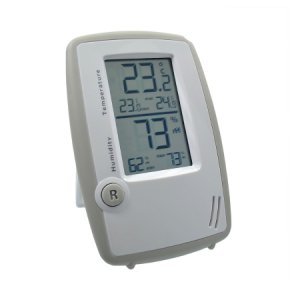 Digital Thermometer / Hygrometer Fahrenheit / Celsius 14   to 158   F (-10   to 70   C) Internal Sensor Flip-out Stand / Hanging Battery Operated