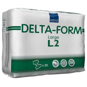 Unisex Adult Incontinence Brief Abena   Delta-Form Large Disposable Heavy Absorbency