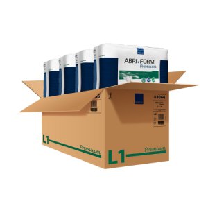 Unisex Adult Incontinence Brief Abri-Form    Premium L1 Large Disposable Moderate Absorbency