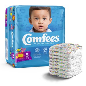 Unisex Baby Diaper Comfees   Size 5 Disposable Moderate Absorbency