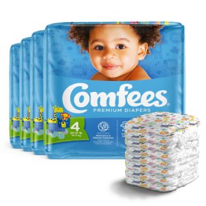 Unisex Baby Diaper Comfees   Size 4 Disposable Moderate Absorbency
