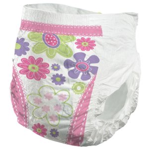 Female Toddler Training Pants Comfees   Pull On with Tear Away Seams Size 4T to 5T Disposable Moderate Absorbency
