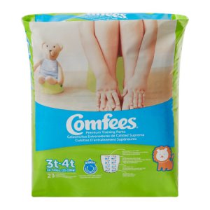 Male Toddler Training Pants Comfees   Pull On with Tear Away Seams Size 3T to 4T Disposable Moderate Absorbency