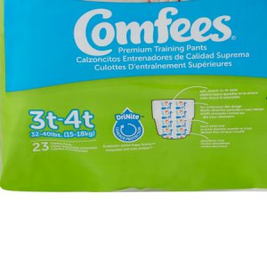 Male Toddler Training Pants Comfees   Pull On with Tear Away Seams Size 3T to 4T Disposable Moderate Absorbency